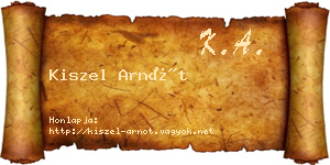 Kiszel Arnót névjegykártya